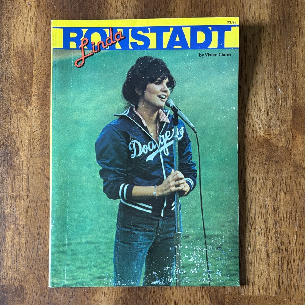 Linda Ronstadt Biography Magazine by Vivian Claire - Dodgers Jacket